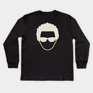 Curly Hair Cool Afro Guy. Kids Long Sleeve T-Shirt